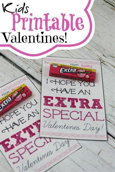 Extra Gum Valentine Printable